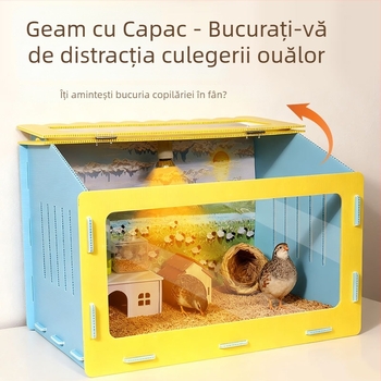 Cușcă panoramică pentru hamster cu cuib detașabil și sigur — adăpost pentru toate anotimpurile pentru animale de companie mici; origine Yiwu; material: Altul; marcă: Altul