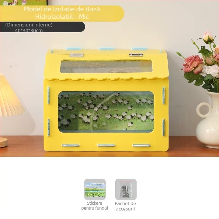 Cușcă panoramică pentru hamster cu cuib detașabil și sigur — adăpost pentru toate anotimpurile pentru animale de companie mici; origine Yiwu; material: Altul; marcă: Altul