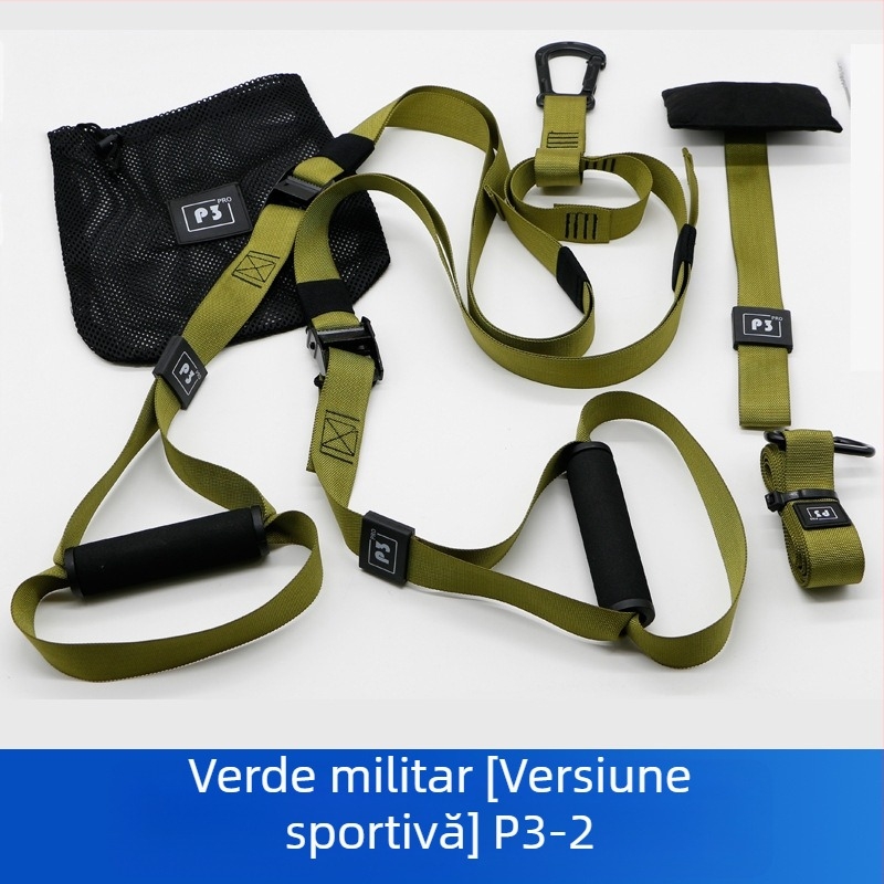 Oron Curea de antrenament în suspensie cu bandă de înaltă densitate — Curea în stil TRX pentru antrenamente acasă, pentru toate grupele de vârstă