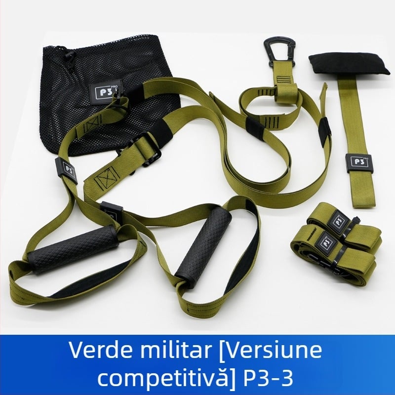 Oron Curea de antrenament în suspensie cu bandă de înaltă densitate — Curea în stil TRX pentru antrenamente acasă, pentru toate grupele de vârstă