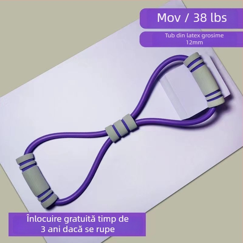 Dispozitiv de întindere pentru spate pentru exerciții acasă, material TPE, clasificare tracțiune 8-cifrată, pentru deschiderea umerilor