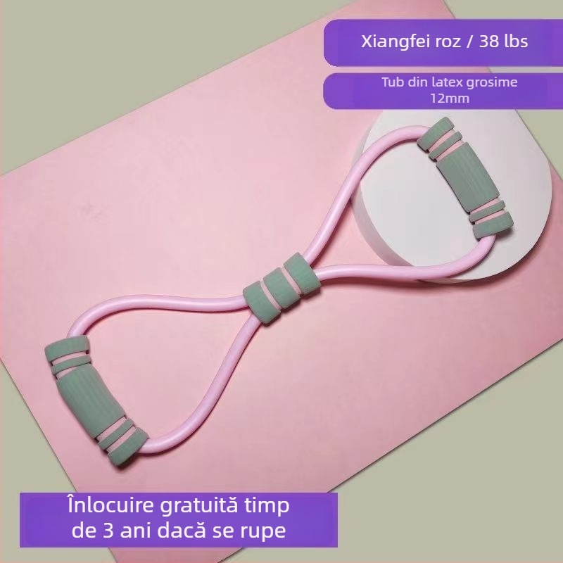 Dispozitiv de întindere pentru spate pentru exerciții acasă, material TPE, clasificare tracțiune 8-cifrată, pentru deschiderea umerilor