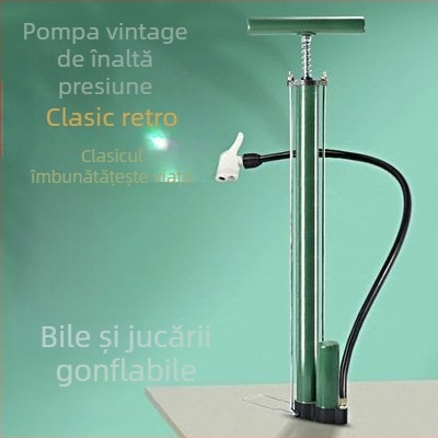 Pompa manuală pentru bicicletă, înaltă presiune, universală pentru biciclete MTB și de șosea, durabilă