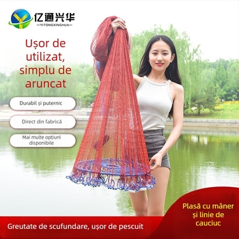 Plasă de pescuit disc, aruncată manual — nailon, marca Yitong Xinghua, origine China, etichetă privată licențiată