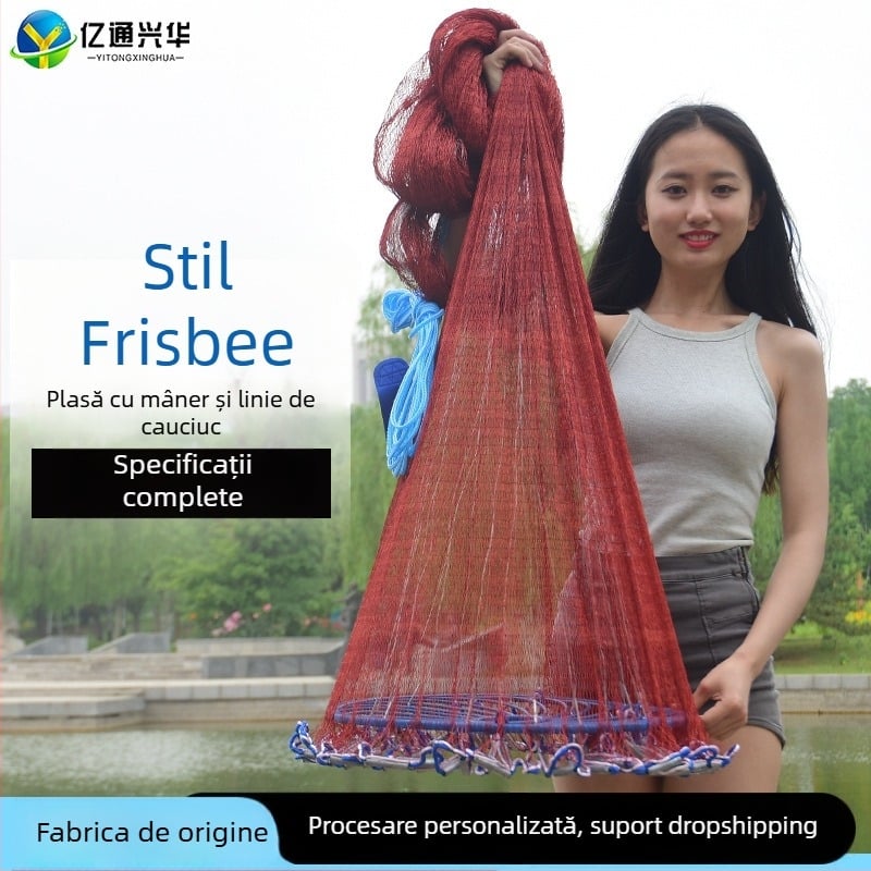 Plasă de pescuit disc, aruncată manual — nailon, marca Yitong Xinghua, origine China, etichetă privată licențiată
