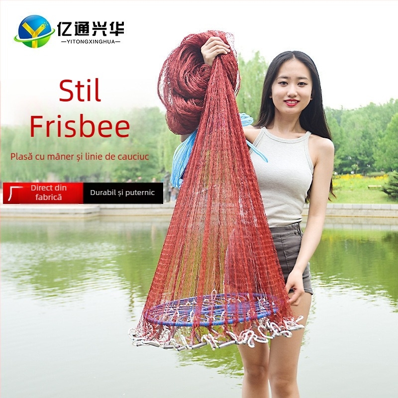 Plasă de pescuit disc, aruncată manual — nailon, marca Yitong Xinghua, origine China, etichetă privată licențiată
