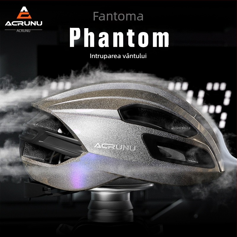 ACRUNU cască de ciclism, respirabilă, cu turnare integrată; Material: polycarbonate+EPS; Greutate: 285 g; Circumferința capului: 55–62 cm.