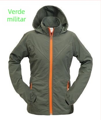 Set outdoor uscat rapid – unisex, nailon respirabil, impermeabil și UV-protecție, culoare solidă, pentru drumeții, camping, pescuit, alergare și ciclism (Primăvară–Vară–Toamnă)