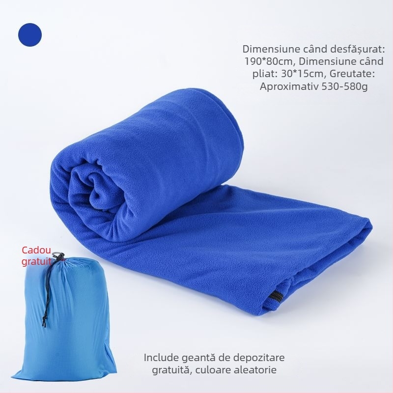 Interior de sac de dormit din fleece, stil plic, pentru adulți, două fețe, gros, rezistent la murdărie, pentru camping și călătorii, material poliester