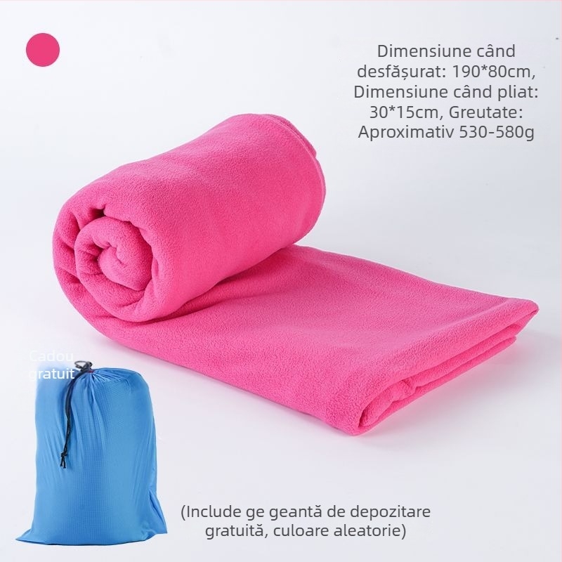 Interior de sac de dormit din fleece, stil plic, pentru adulți, două fețe, gros, rezistent la murdărie, pentru camping și călătorii, material poliester
