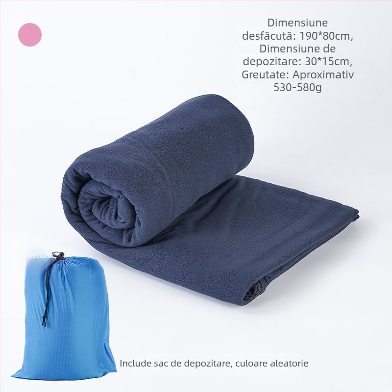 Interior de sac de dormit din fleece, stil plic, pentru adulți, două fețe, gros, rezistent la murdărie, pentru camping și călătorii, material poliester