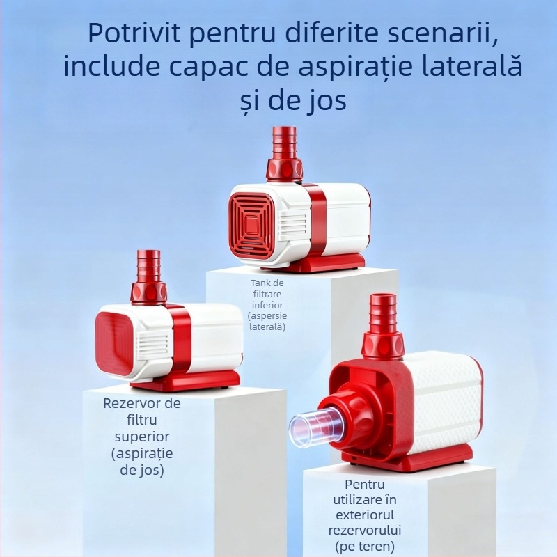 Pompă submersibilă pentru iaz cu pești, control AI inteligent și frecvență variabilă, circulație și filtrare, funcționare silențioasă