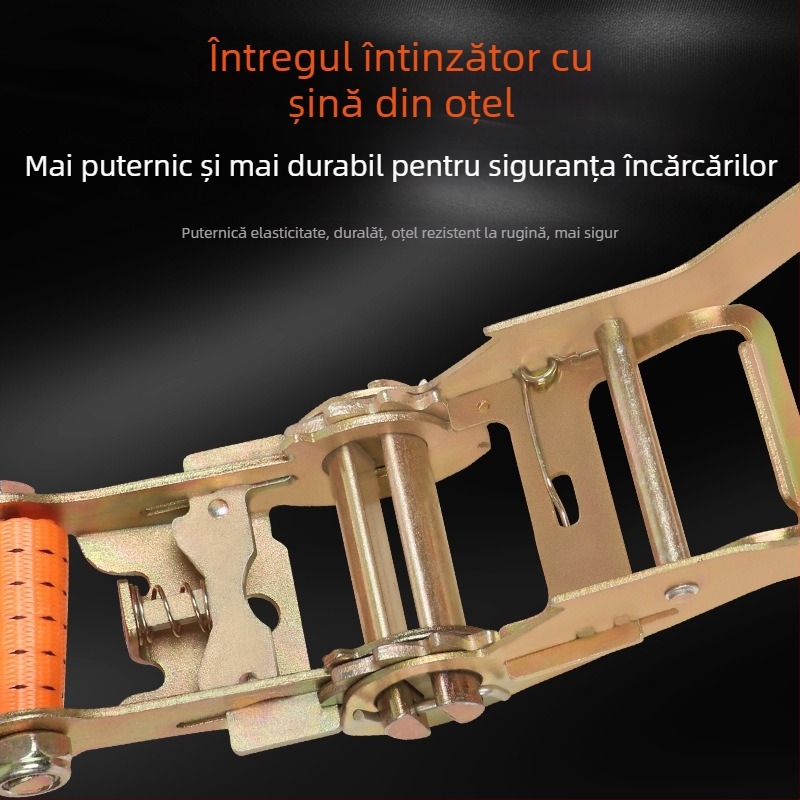Curea de legare pentru încărcături cu tensionare ratchet – Poliester, tip curea, marcă Carjay/Kajiayi