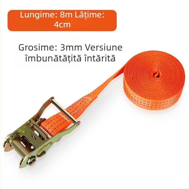 Curea de legare pentru încărcături cu tensionare ratchet – Poliester, tip curea, marcă Carjay/Kajiayi