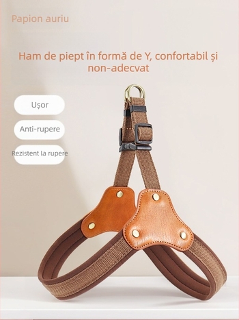 Ham de câine tip vestă cu curele piept-spate