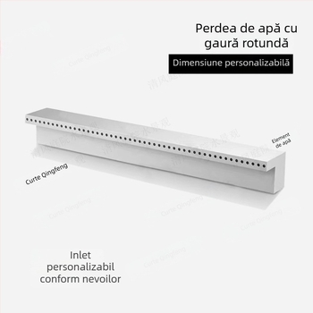 Fântână programabilă pentru iaz cu pești, cascadă pe perete, oțel inoxidabil 304, peisaj