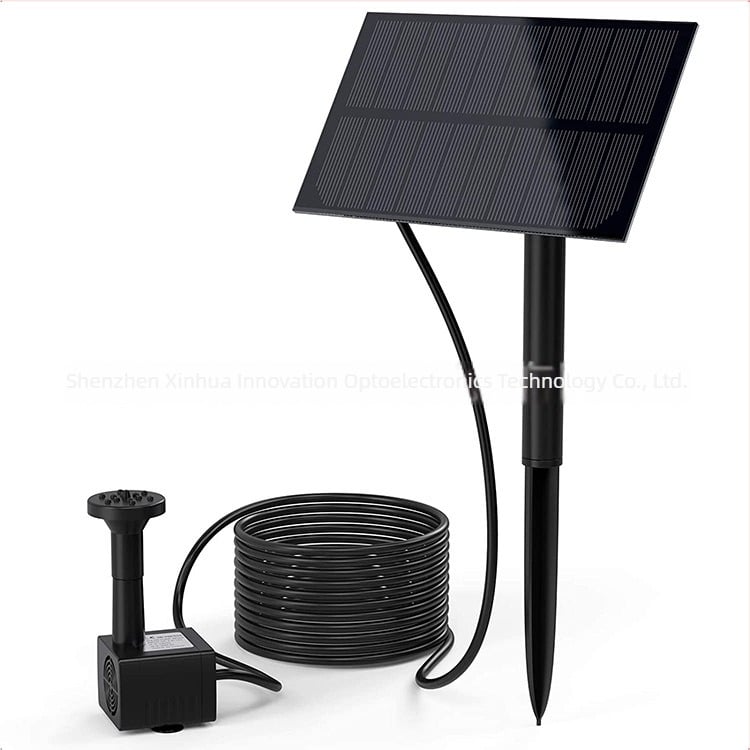 Fântână solară pentru grădină cu pompă de apă și model de stropire pentru peisaj – Xinhechuang