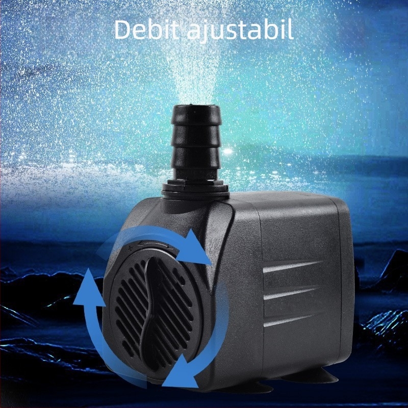 Set mic fântână de piatră pentru iaz cu pești, pompă submersibilă, duză ciupercă, pulverizare tip model