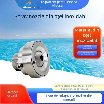 Duza eyeball jet din oțel inoxidabil pentru fântână de piscină – pulverizare directă, efect peisaj