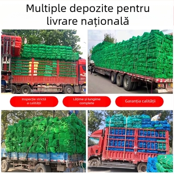 Plasă de siguranță pentru șantier cu plasă densă, cadru exterior, rezistentă la flacără, plasă verticală pentru schelă