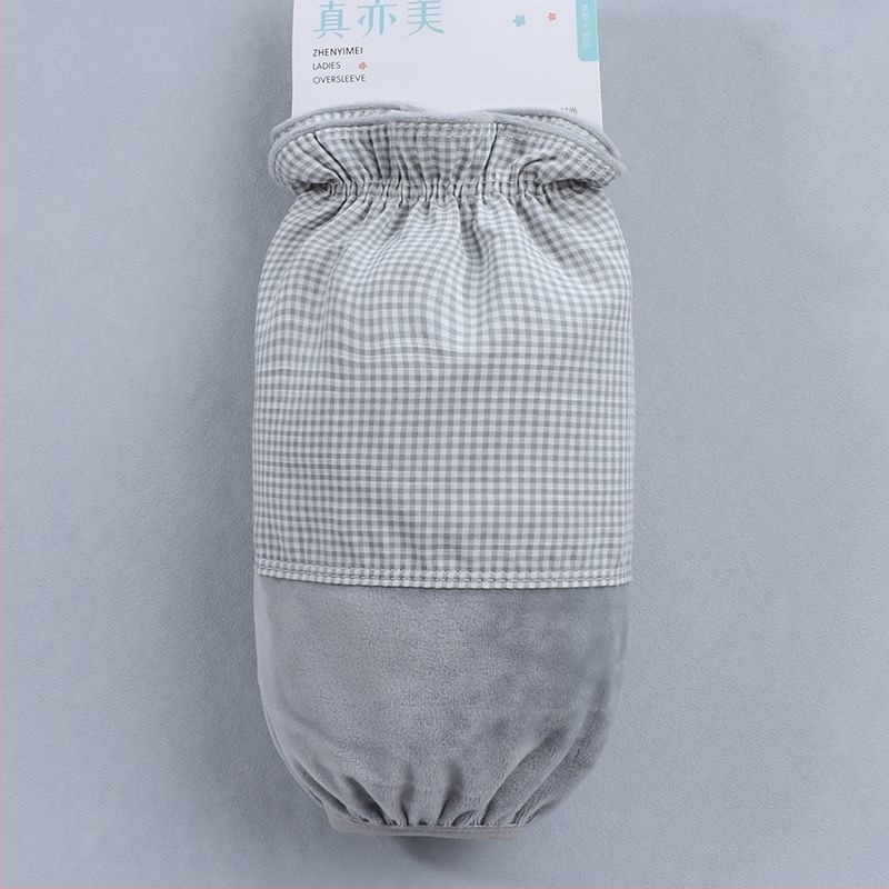 Manșete scurte protectoare pentru femei, model carouri pentru toamnă și iarnă, poliester, broderie, anti-murdărire (carouri; anotimpuri: iarnă primăvară toamnă)