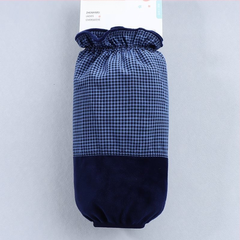 Manșete scurte protectoare pentru femei, model carouri pentru toamnă și iarnă, poliester, broderie, anti-murdărire (carouri; anotimpuri: iarnă primăvară toamnă)