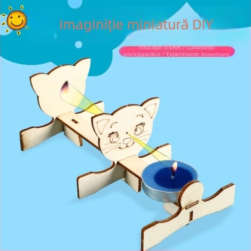 Set de experimente științifice pentru copii – DIY, lemn, electric, multifuncțional, potrivit pentru vârsta 7–14 ani