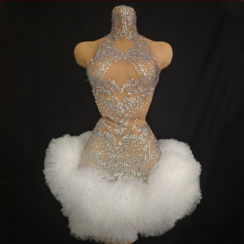 rochie din plasă cu cristale Hotfix, material spandex peste 95%, croială Slim, stil prințesă, proaspăt și dulce, vara 2025