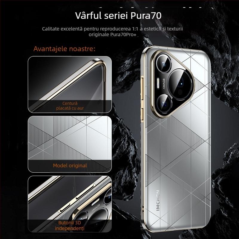 Carcasă pentru Huawei P70 Pro de la Imchen — Material PC, Prelucrare mecanică, antiuzură, anti-cadere, antiamprente