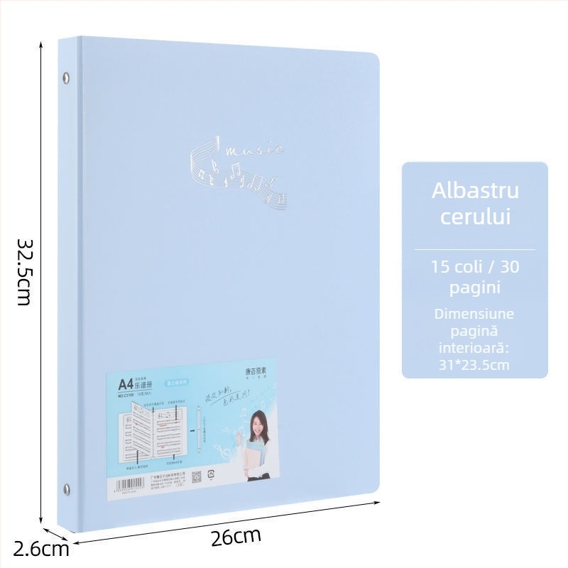 Kangbai C3100 PP O-clamp pentru partituri format A4