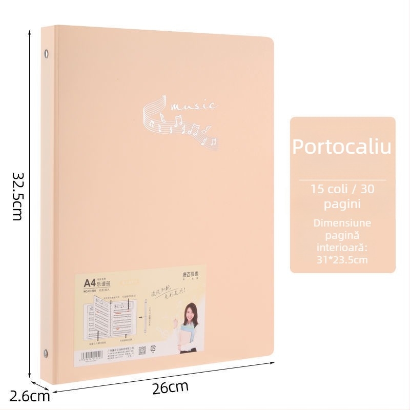 Kangbai C3100 PP O-clamp pentru partituri format A4