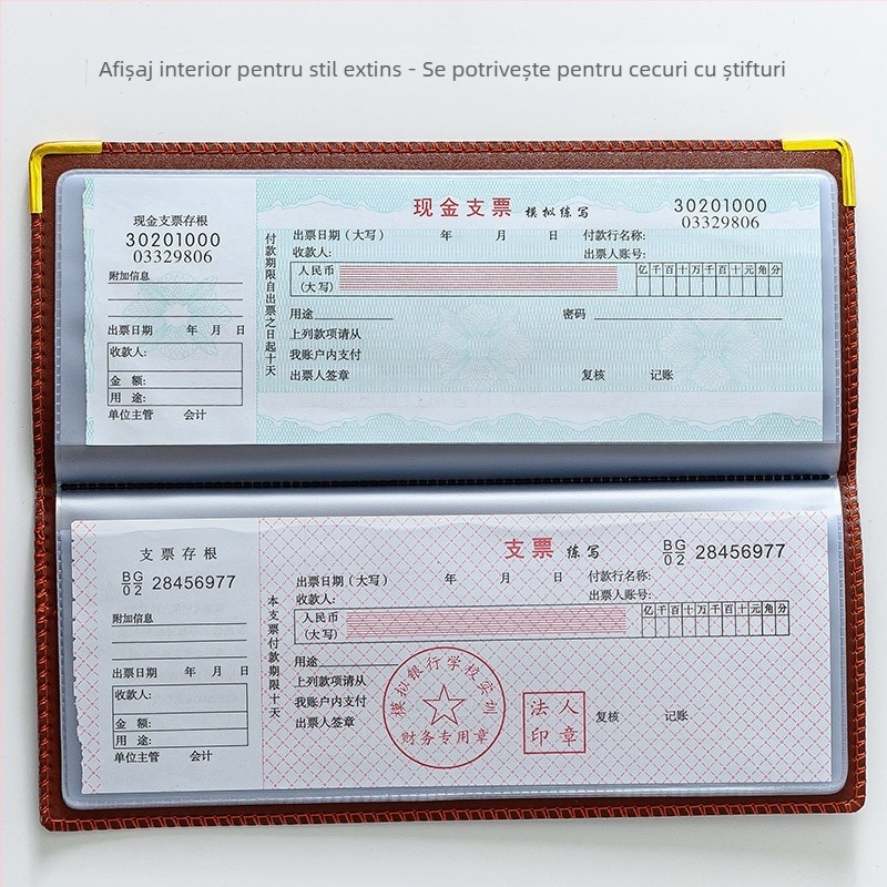 Organizator plastic pentru chitanțe, foi de depozit și înscrisuri bancare, model F1114