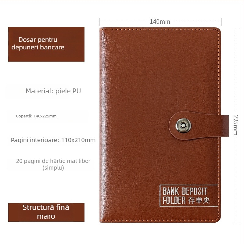 Organizator plastic pentru chitanțe, foi de depozit și înscrisuri bancare, model F1114