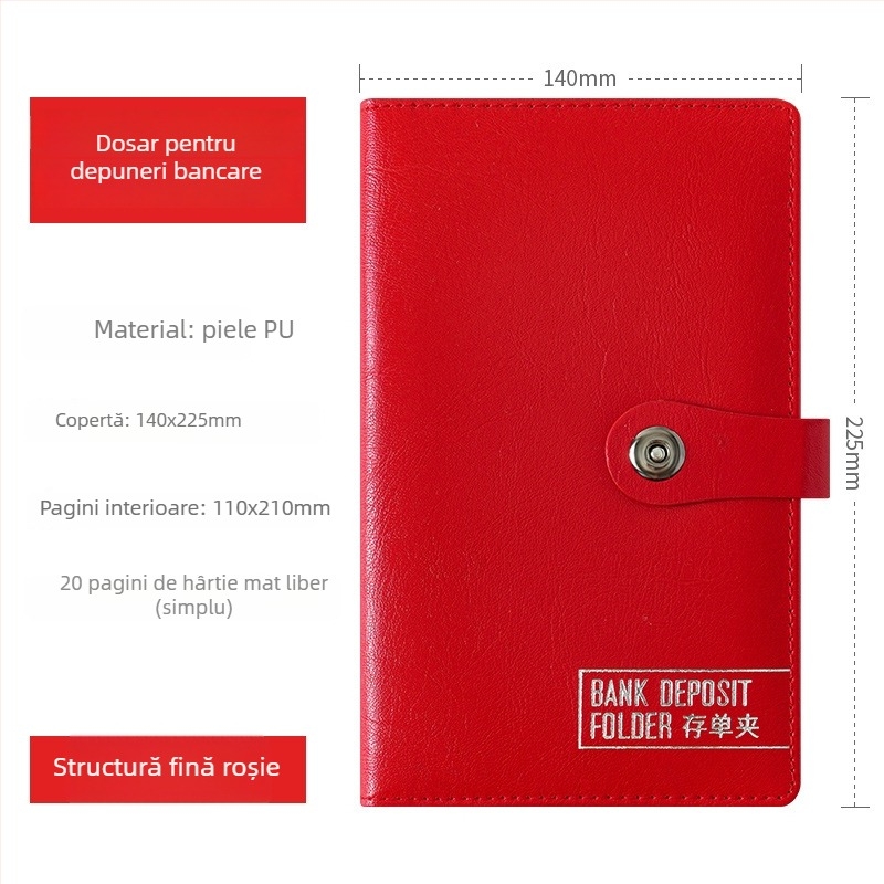 Organizator plastic pentru chitanțe, foi de depozit și înscrisuri bancare, model F1114