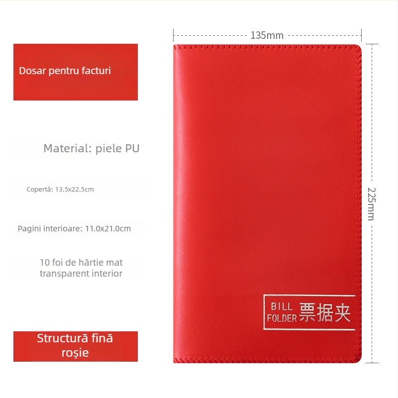 Organizator plastic pentru chitanțe, foi de depozit și înscrisuri bancare, model F1114