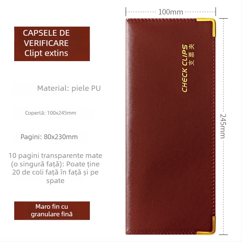 Organizator plastic pentru chitanțe, foi de depozit și înscrisuri bancare, model F1114