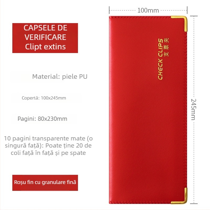 Organizator plastic pentru chitanțe, foi de depozit și înscrisuri bancare, model F1114