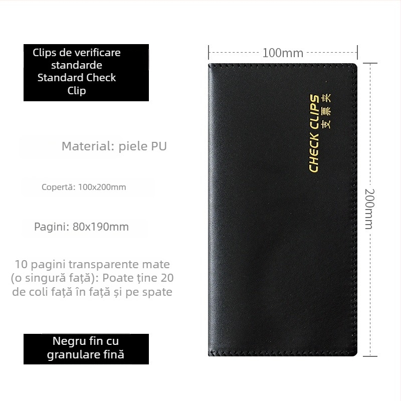 Organizator plastic pentru chitanțe, foi de depozit și înscrisuri bancare, model F1114