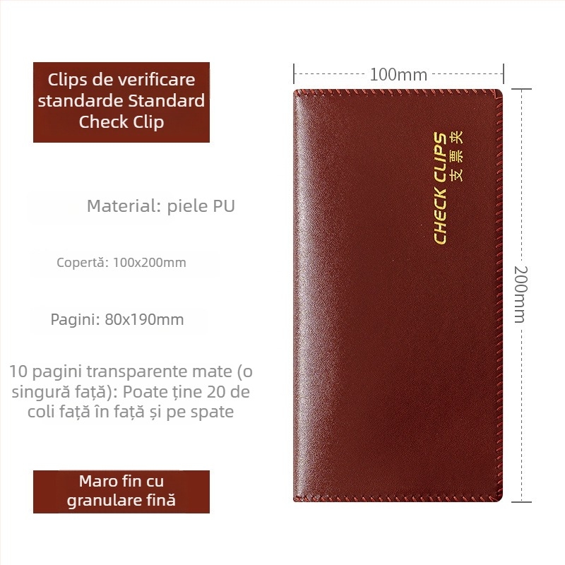 Organizator plastic pentru chitanțe, foi de depozit și înscrisuri bancare, model F1114