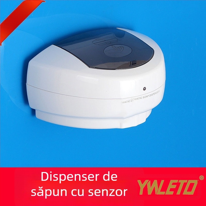 Dozator de săpun automat montat pe perete, fără contact, cu senzor inductiv, 500 ml, ABS Le Tuo
