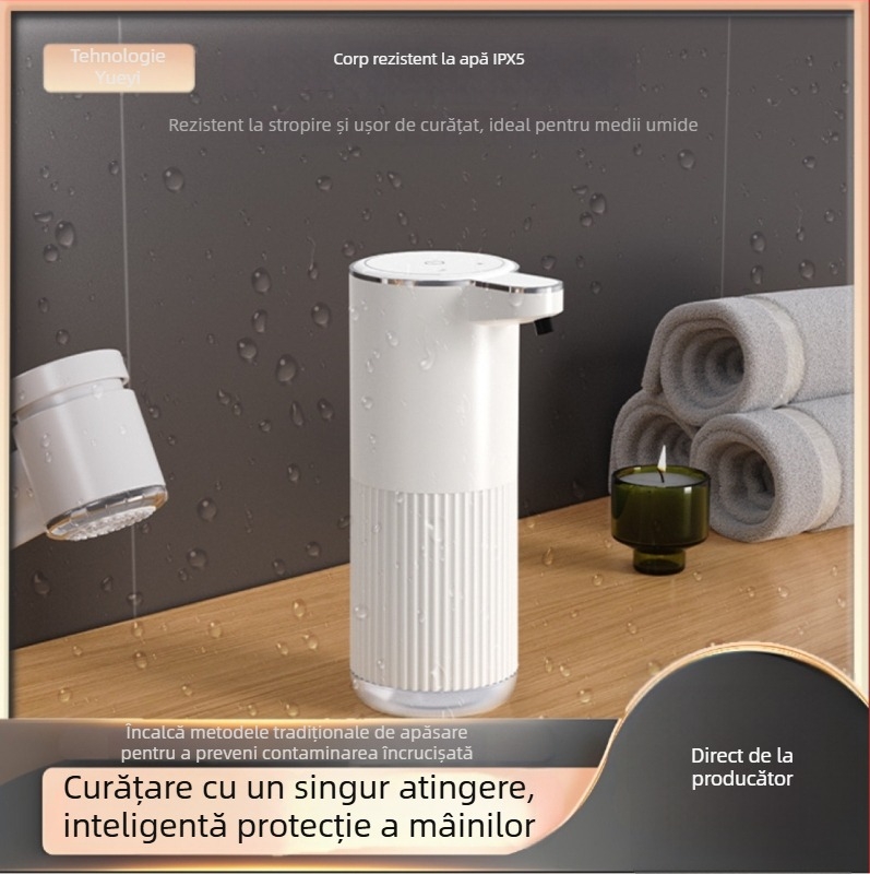 Dispenser de săpun cu senzor, complet automat, montat pe perete, ABS