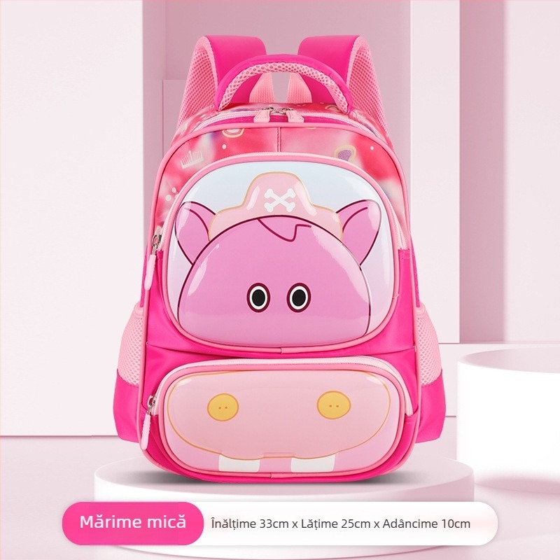 Rucsac pentru copii – model animal, pentru școală, Oxford, curele cu pernă de aer, pentru clasa I-II, stil desen animat