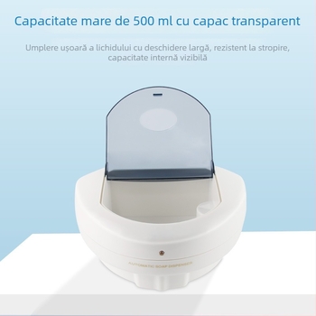 Doser de săpun cu senzor, montat pe perete, automat, 500 ml, pentru baie și uz casnic