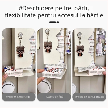 Raft de depozitare pentru șervete, montat pe perete, din fier, formă neregulată, stil minimalist modern