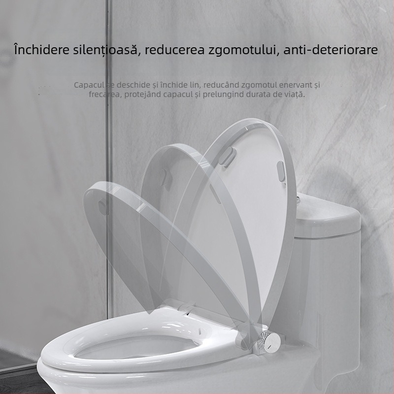 Cap de scaun pentru toaletă cu bidet, uz casnic: spălare a șezutului și zonelor feminine, presiune de apă reglabilă, duză auto-curățare, distanța dintre găuri reglabilă 134–180 mm, modelul TBE01
