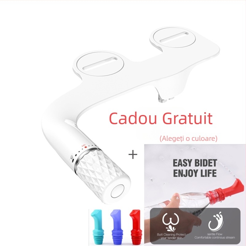 Șezut de toaletă cu bidet, material ABS, funcționare manuală, design modern minimalist, Haoehhl marcă