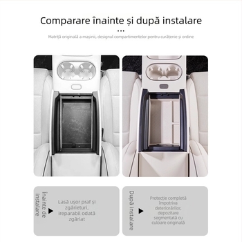 Organizator pentru consola centrală – piele – Brand Lutu Auto Parts – Compatibil cu Ideal i6
