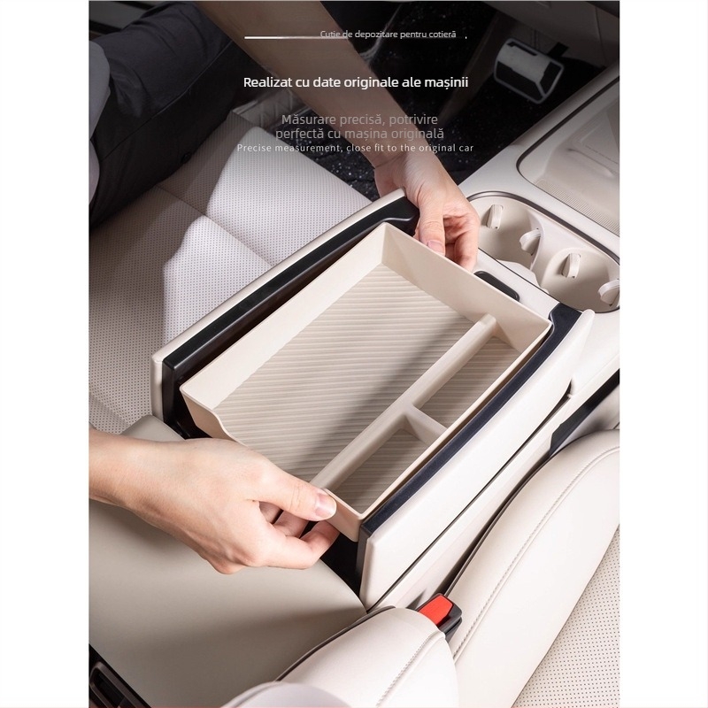 Organizator pentru consola centrală – piele – Brand Lutu Auto Parts – Compatibil cu Ideal i6