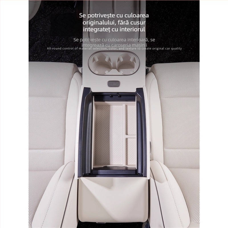 Organizator pentru consola centrală – piele – Brand Lutu Auto Parts – Compatibil cu Ideal i6