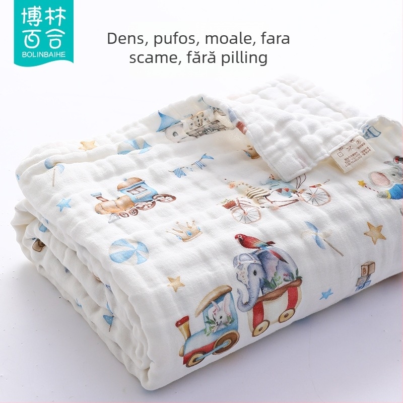 Bolin Lily Prosop de baie pentru bebeluși – din bumbac pur, țesătură de tifă de bumbac, 46 fire, 300–400 g